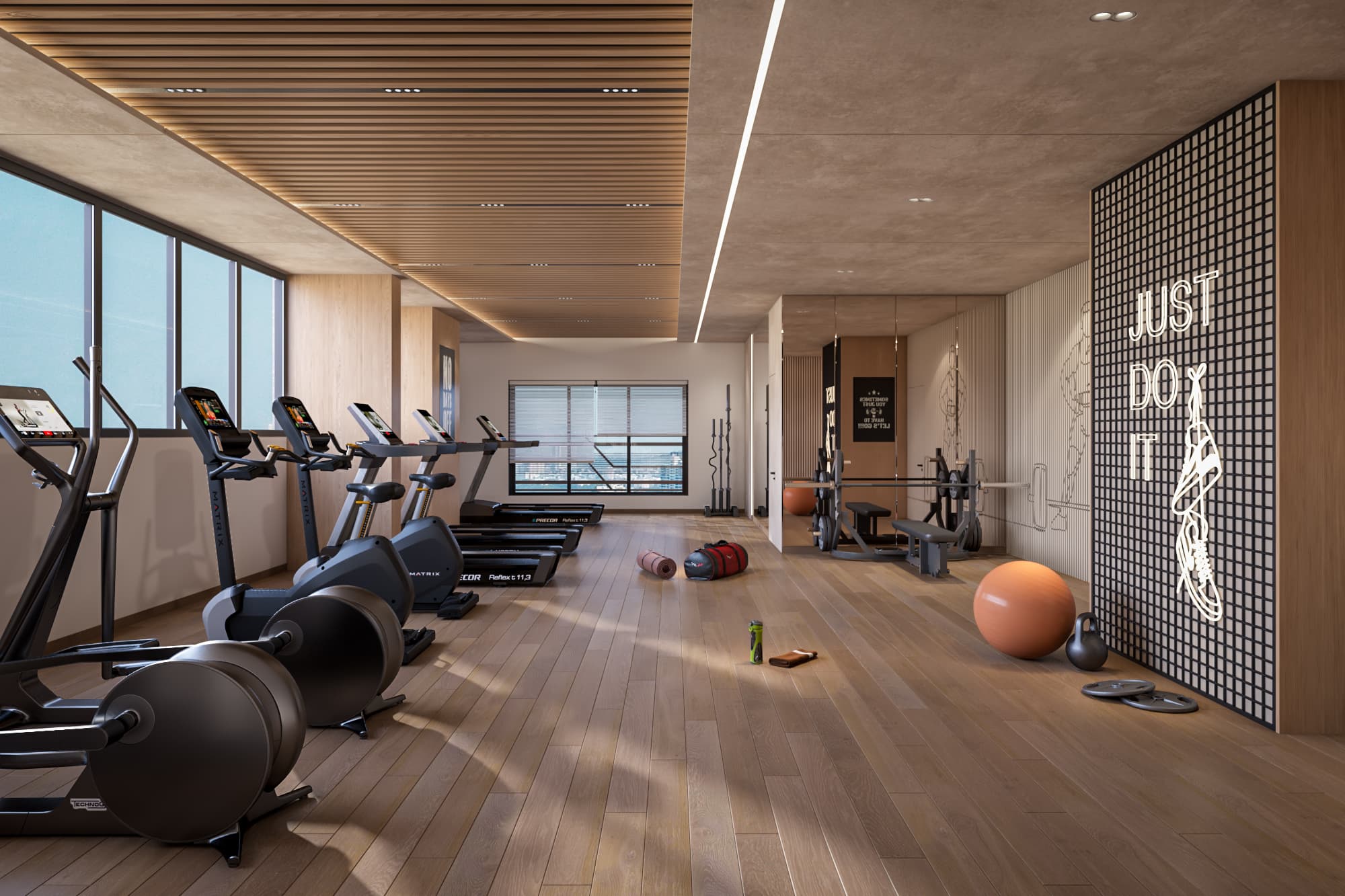 Fitness center at HUM Emerald Heights