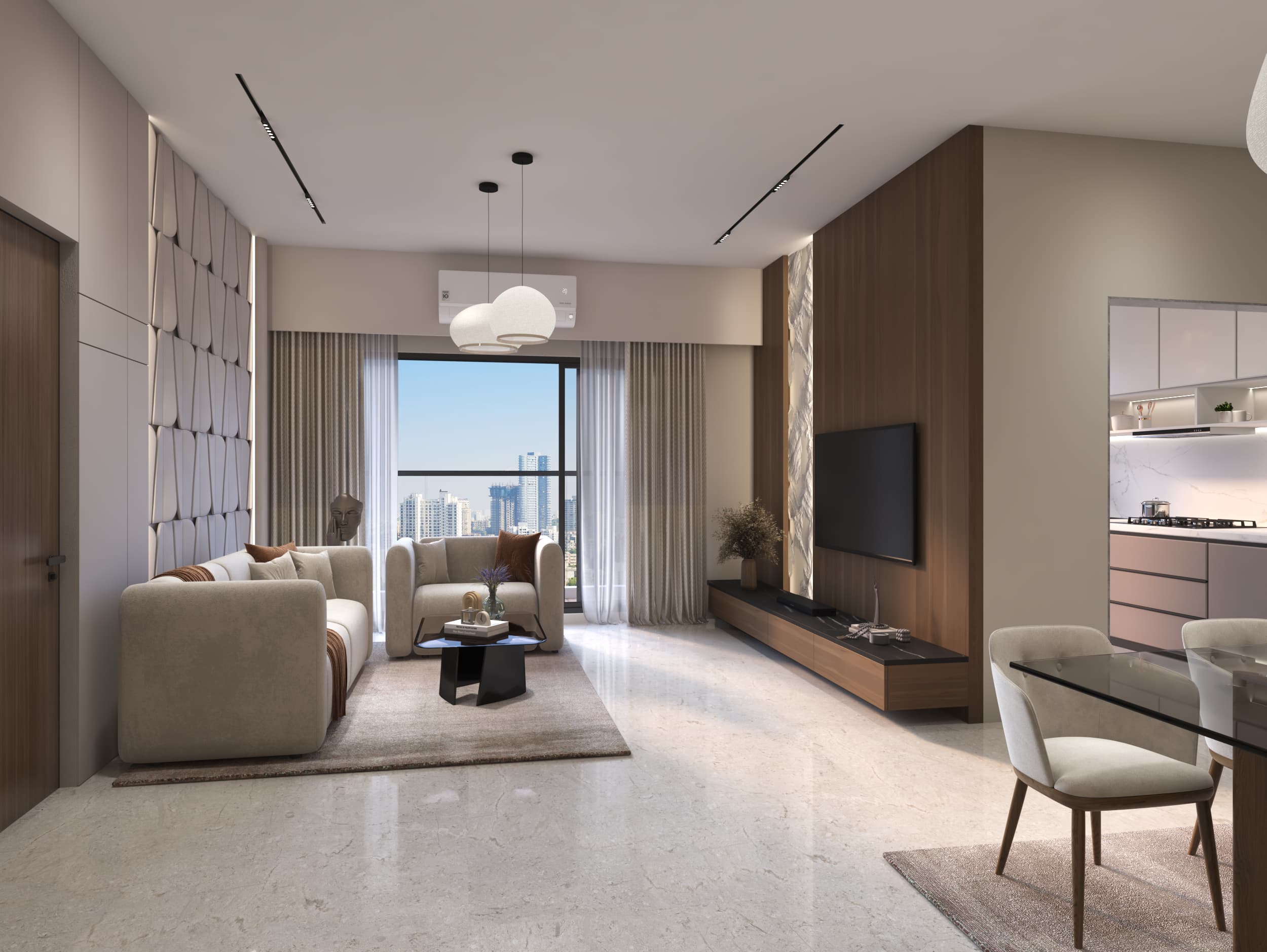 Living room at HUM Emerald Heights