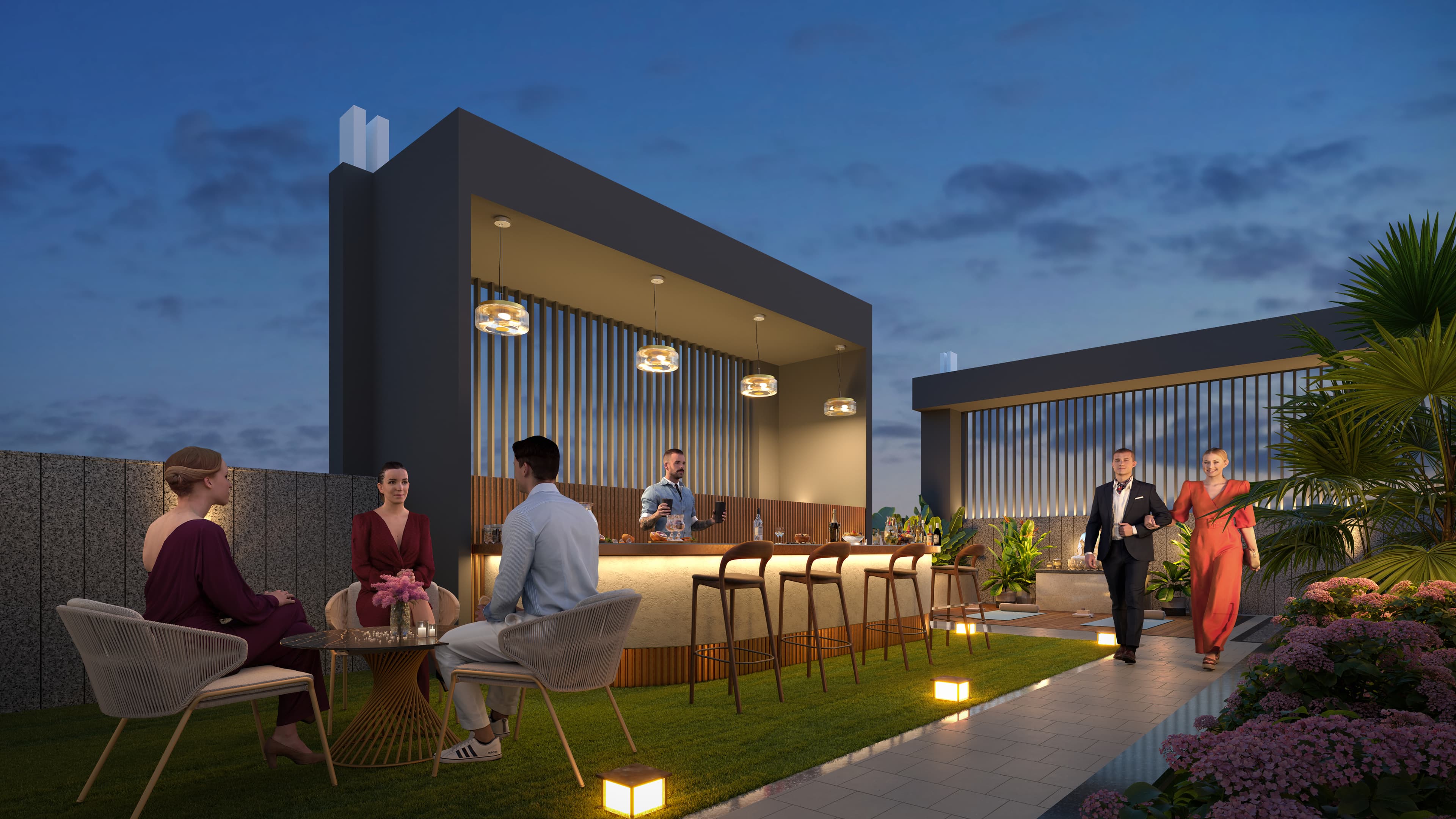 Party area at HUM Emerald Heights